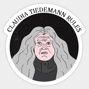 CLAUDIA TIEDEMANN RULES - white Sticker